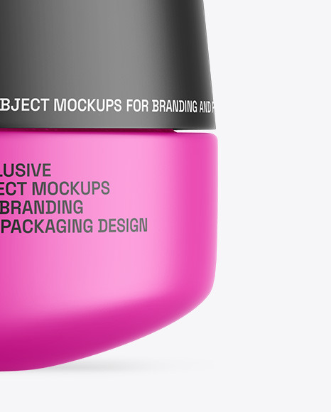 Matte Cosmetic Jar Mockup