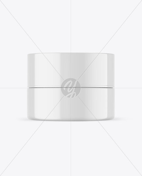 Glossy Cosmetic Jar Mockup