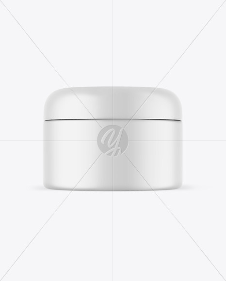 Matte Cosmetic Jar Mockup