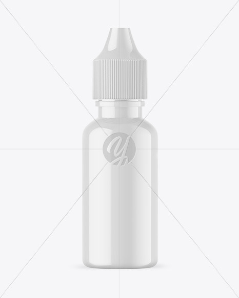 Glossy Dropper Bottle Mockup