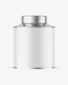 Matte Tea Tin Can Mockup