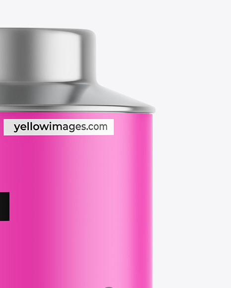 Matte Tea Tin Can Mockup