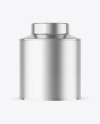 Matte Metallic Tea Tin Can Mockup