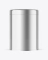 Metallic Tea Tin Can Mockup