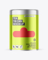 Metallic Tea Tin Can Mockup