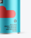 Matte Metallic Tea Tin Can Mockup