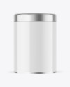 Glossy Tea Tin Can Mockup