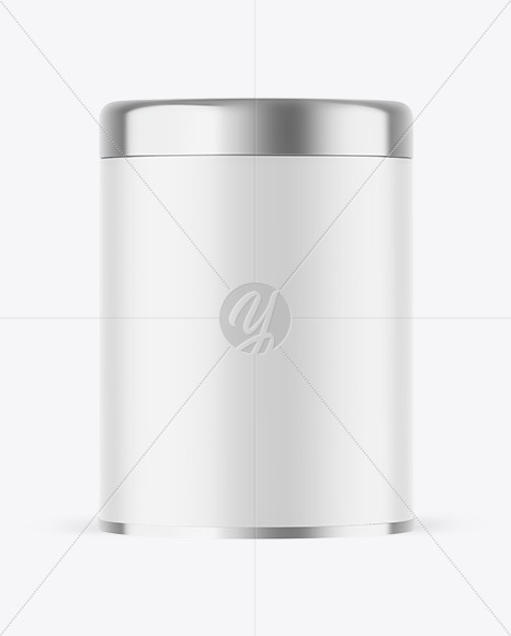 Matte Tea Tin Can Mockup