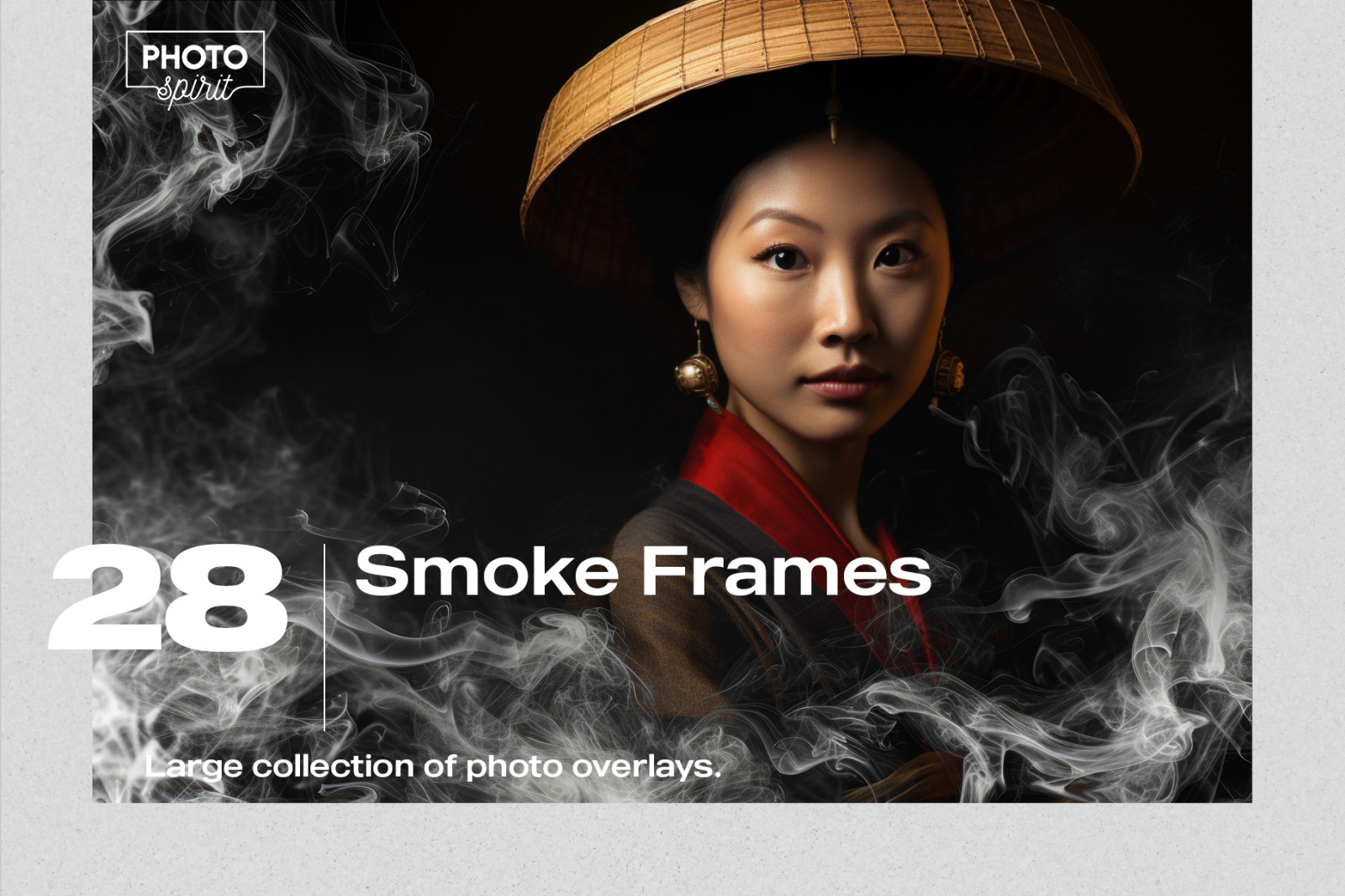 28 Smoke Frames Photo Overlay Effects