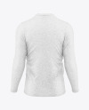 Men’s Heather Long Sleeve T-Shirt Mockup - Back View