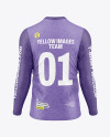 Men’s Heather Long Sleeve T-Shirt Mockup - Back View