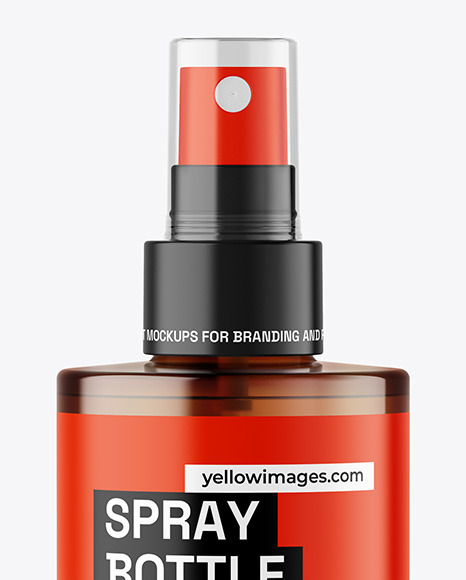 Amber Spray Bottle Mockup Amber Spray Bottle Mockup