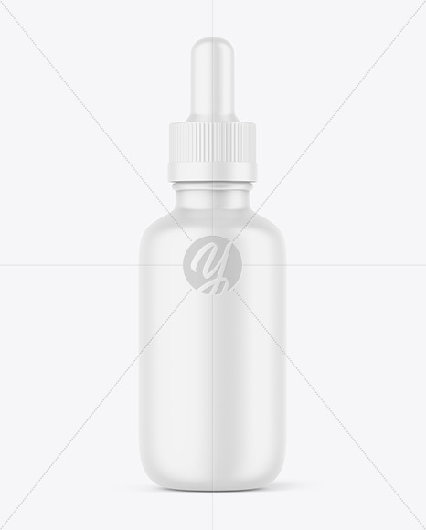 Matte Dropper Bottle Mockup