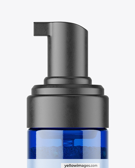 Blue Foamer Bottle Mockup