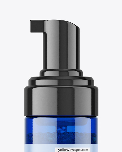 Blue Foamer Bottle Mockup