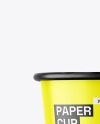 Glossy Paper Cup w/ French Fries Mockup