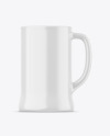 Glossy Ceramic Beer Mug Mockup