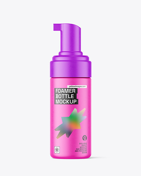 Matte Foamer Bottle Mockup