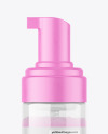 Clear Foamer Bottle Mockup