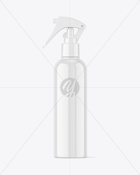 Glossy Trigger Spray Bottle Mockup