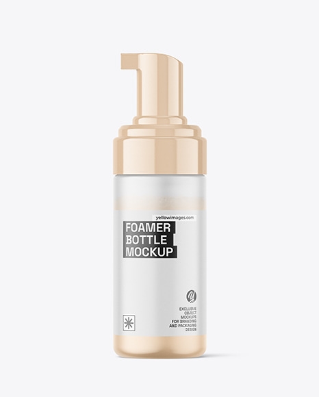 Frosted Foamer Bottle Mockup