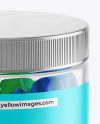 Plastic Jar with Gummies Mockup