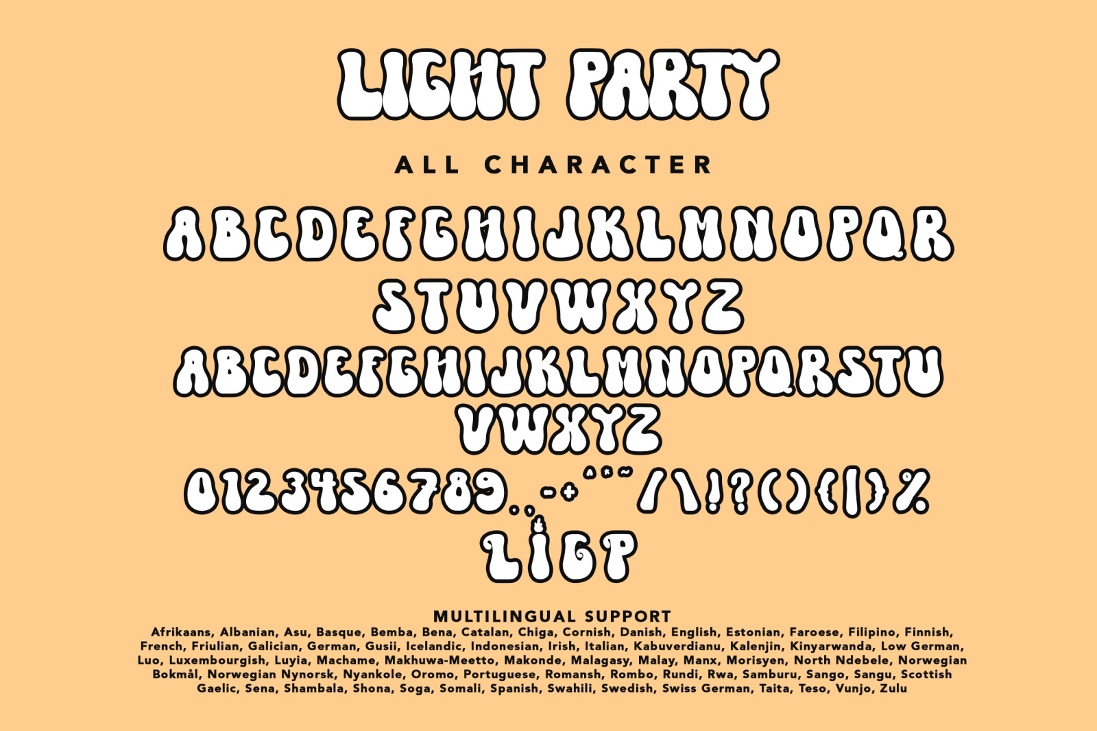 Light Party Font Light Party Font