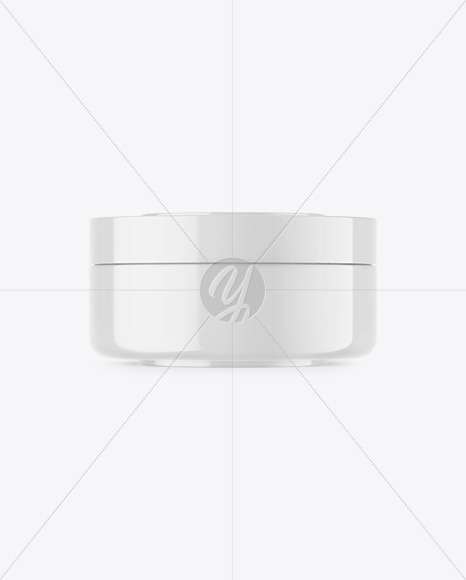 Glossy Cosmetic Jar Mockup