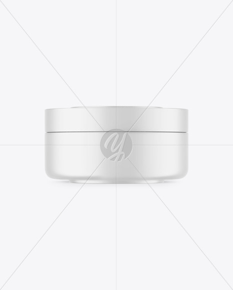 Matte Cosmetic Jar Mockup