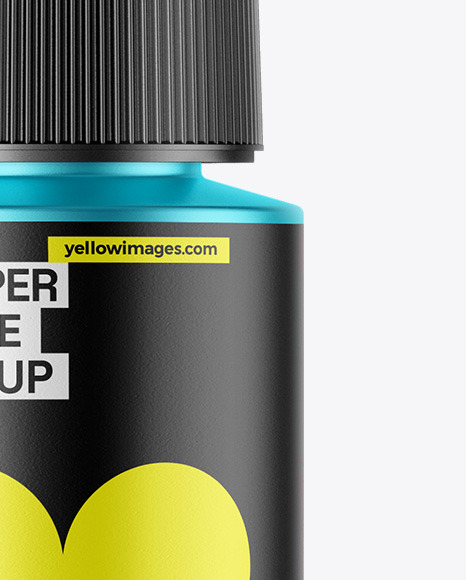 Matte Metallic Dropper Bottle Mockup