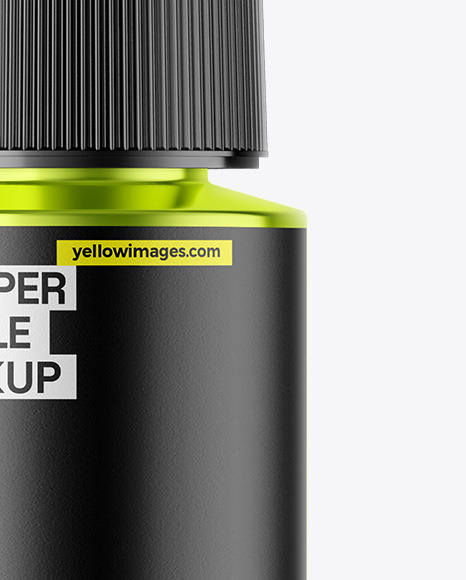 Metallic Dropper Bottle Mockup