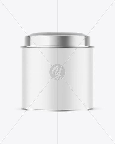 Matte Tea Tin Can Mockup