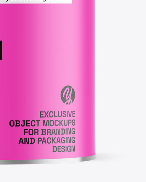 Matte Tea Tin Can Mockup