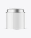 Glossy Tea Tin Can Mockup