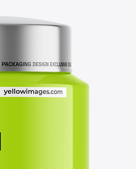 Glossy Tea Tin Can Mockup