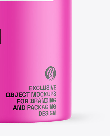 Matte Tea Tin Can Mockup