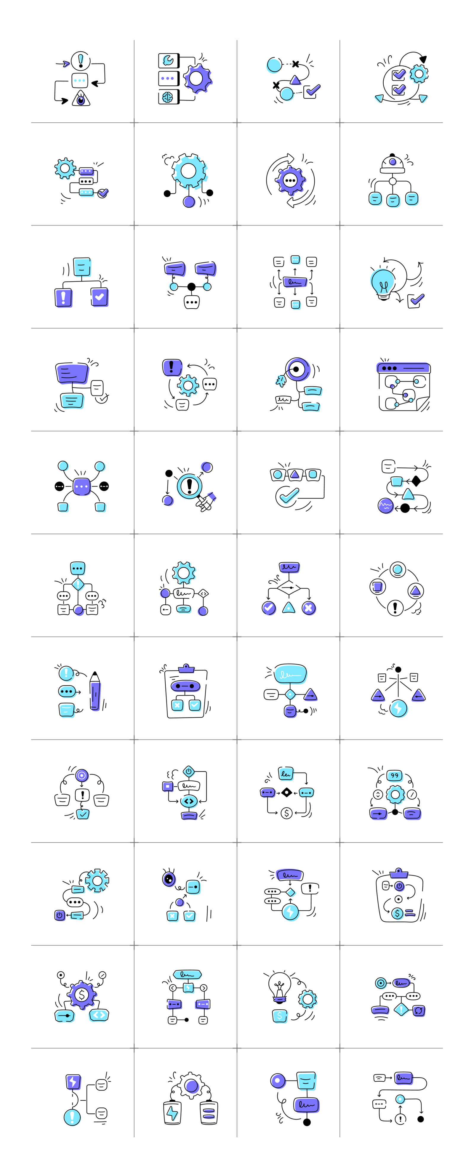 Animated Workflow Icon Set