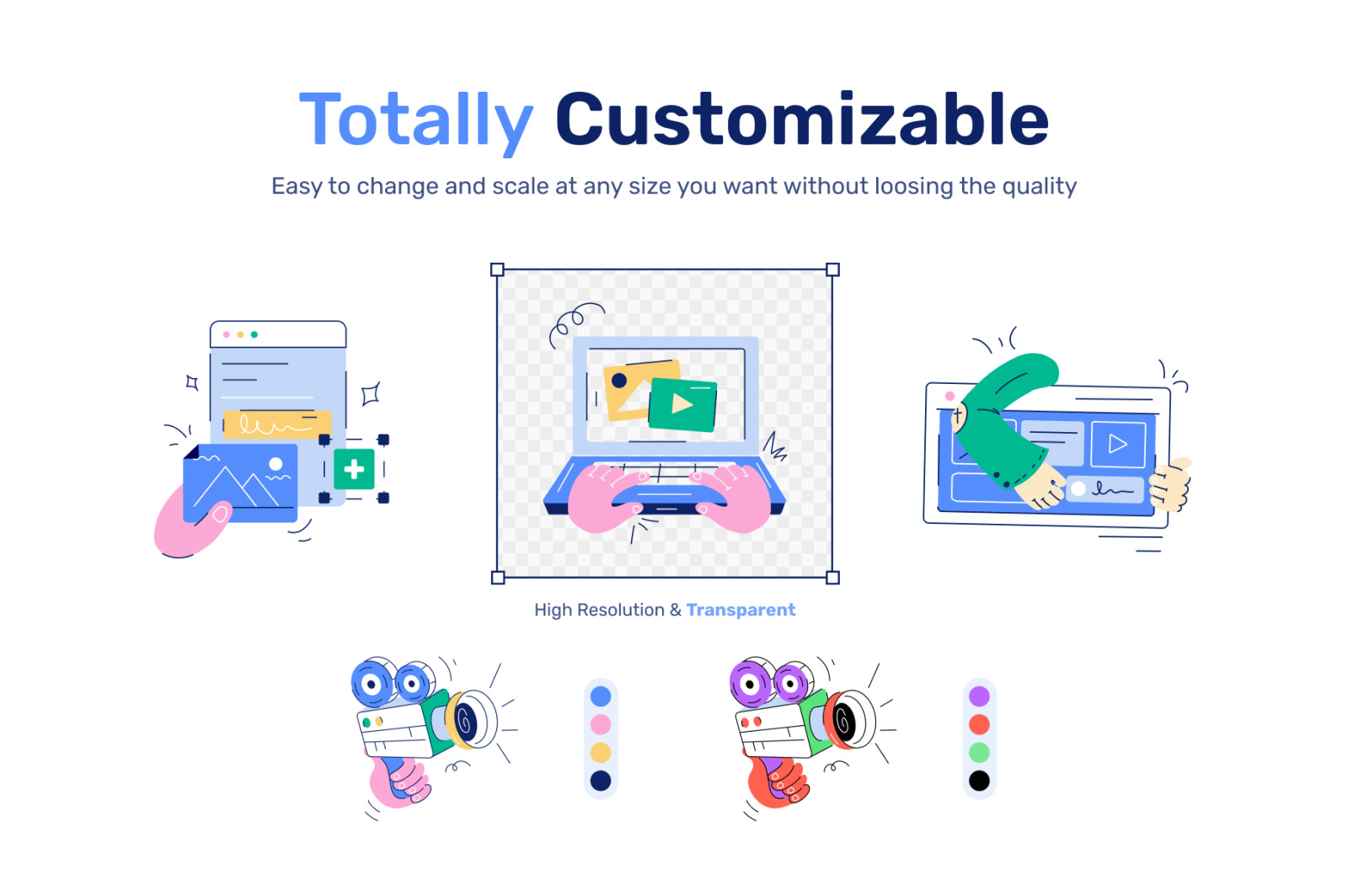 Creative Agency Illustration Set Creative Agency Illustration Set