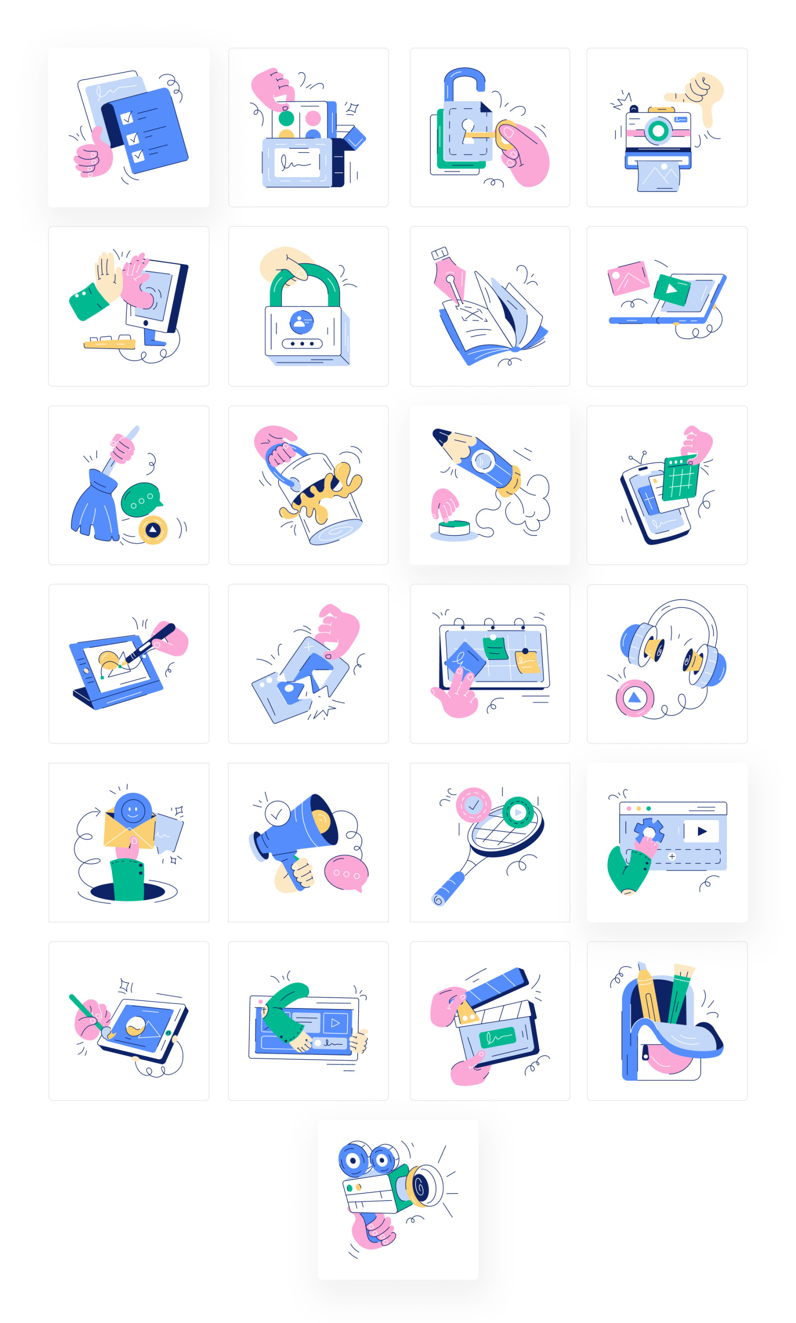 Creative Agency Illustration Set Creative Agency Illustration Set