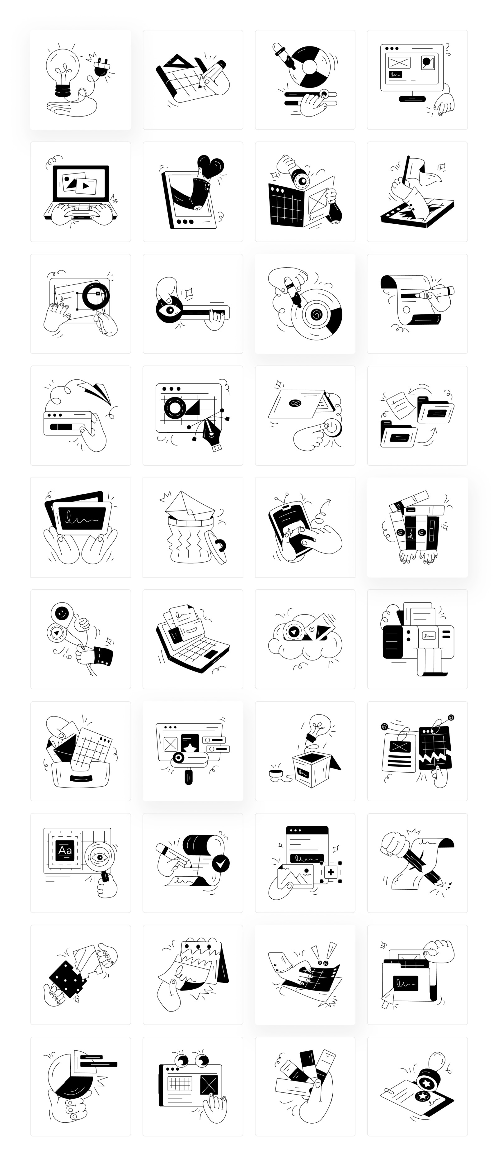 Creative Agency Illustration Set Creative Agency Illustration Set