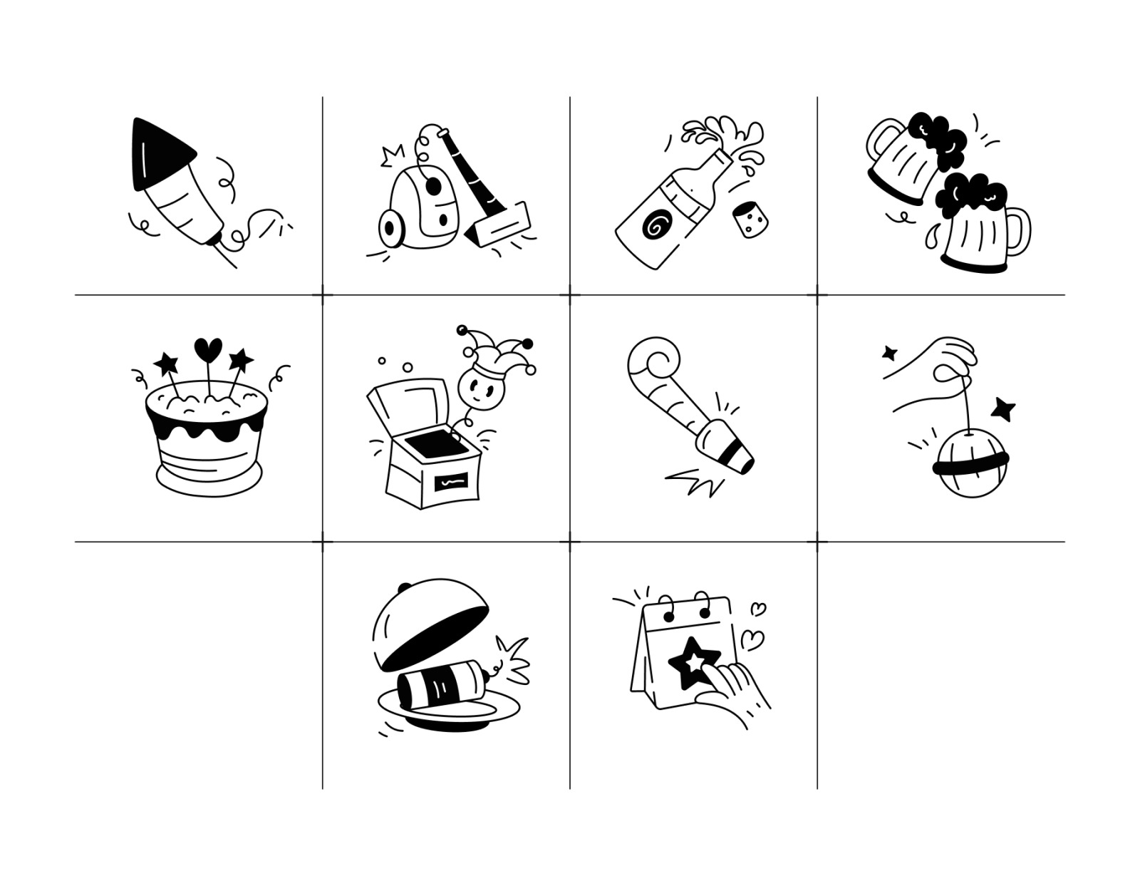 Birthday Doodles Pack Birthday Doodles Pack