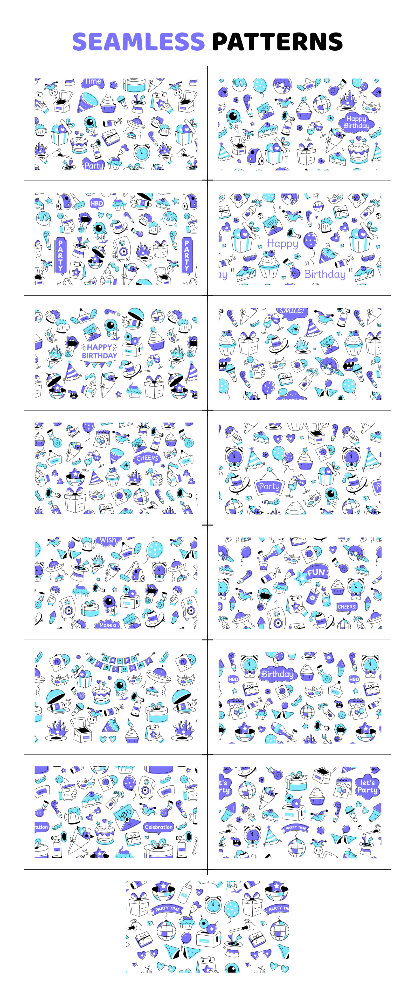 Birthday Doodles Pack Birthday Doodles Pack