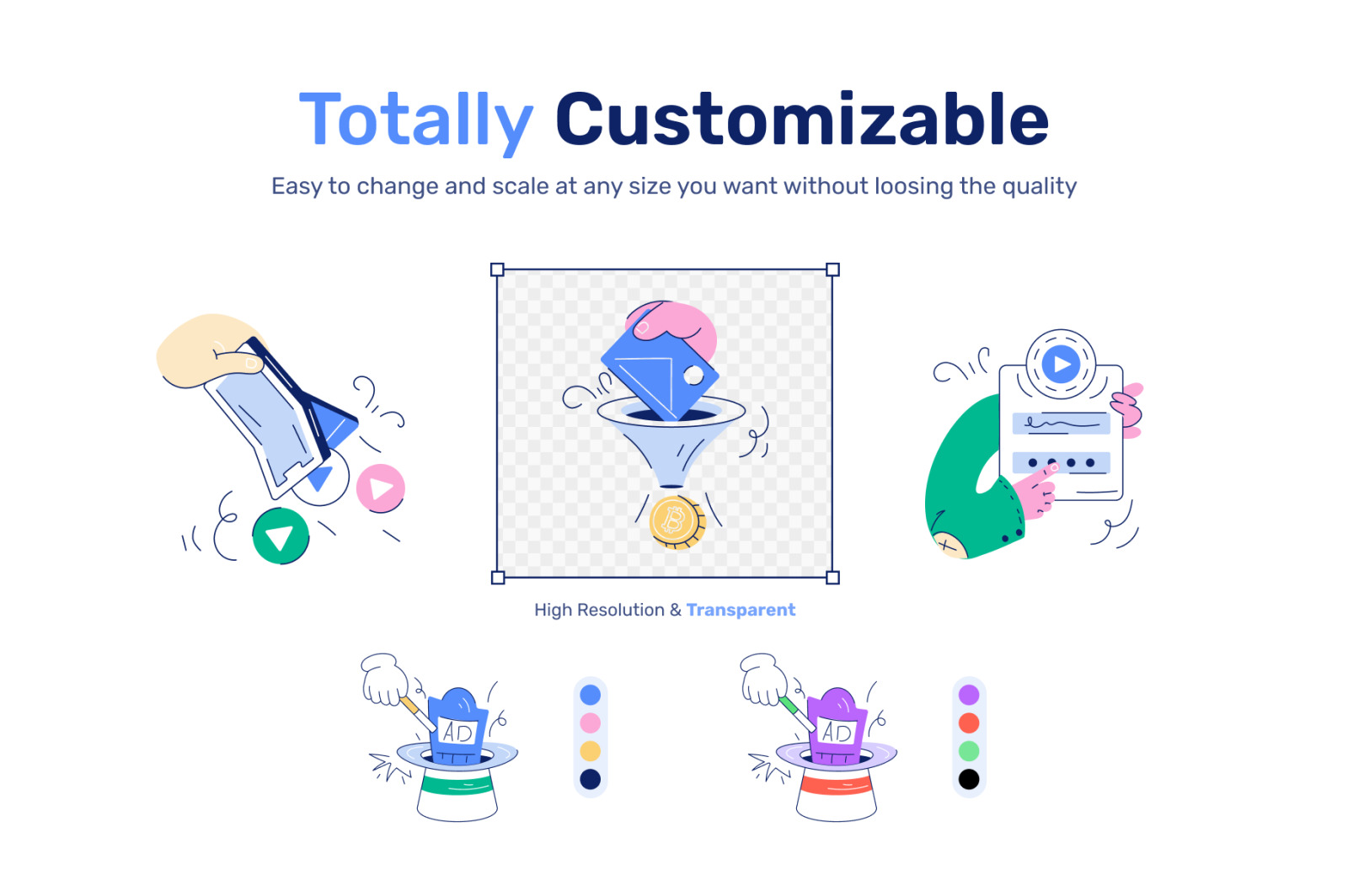 Animated Advertisement Illustrations Animated Advertisement Illustrations