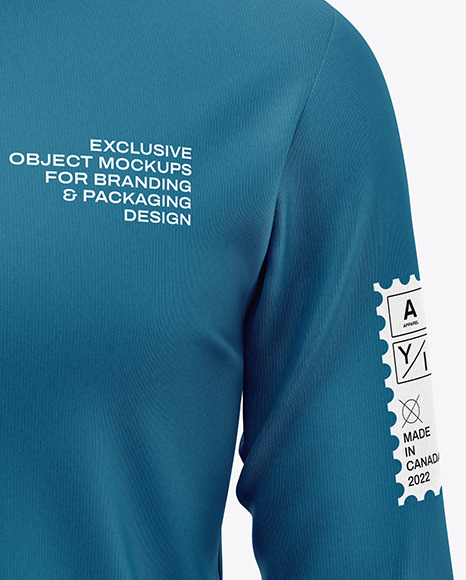 Men's Zip Sweatshirt Mockup