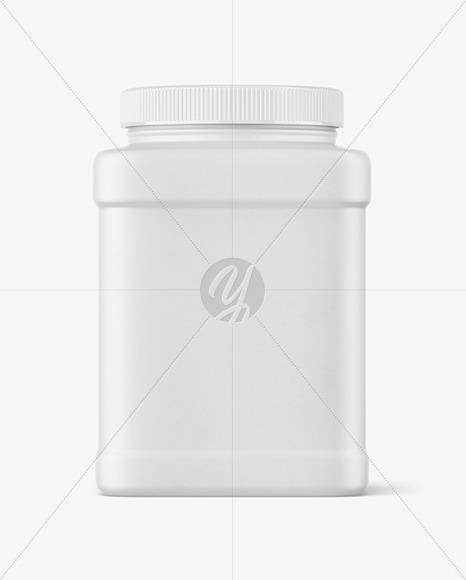 Matte Plastic Jar Mockup