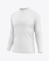 Men’s Heather Long Sleeve T-Shirt Mockup - Half Side View