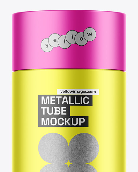 Metallic Tube Mockup