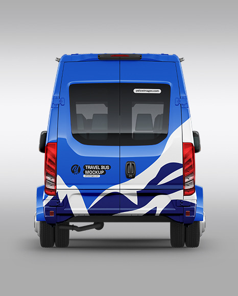 Bus Mockup - Back View