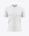 V-Neck T-Shirt Mockup - Front View