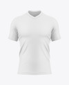 V-Neck T-Shirt Mockup - Front View